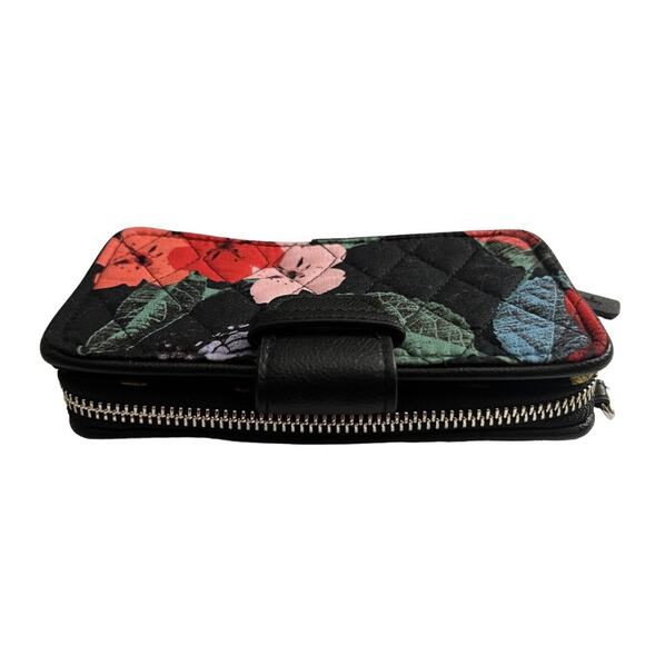 Vera Bradley Wallet Clutch Havana Rose Wristlet Credit Card Zip Pocket No Strap - Picture 5 of 8